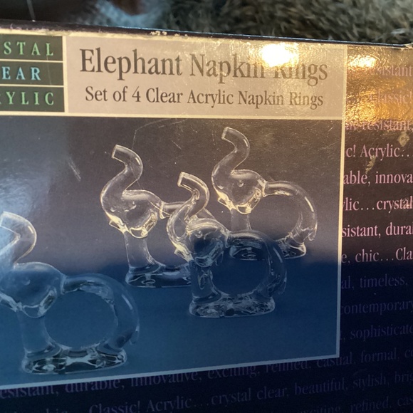 Napkin ring, dinner party, elephant vintage Pier 1 nickel plated napkin ring - Picture 9 of 9